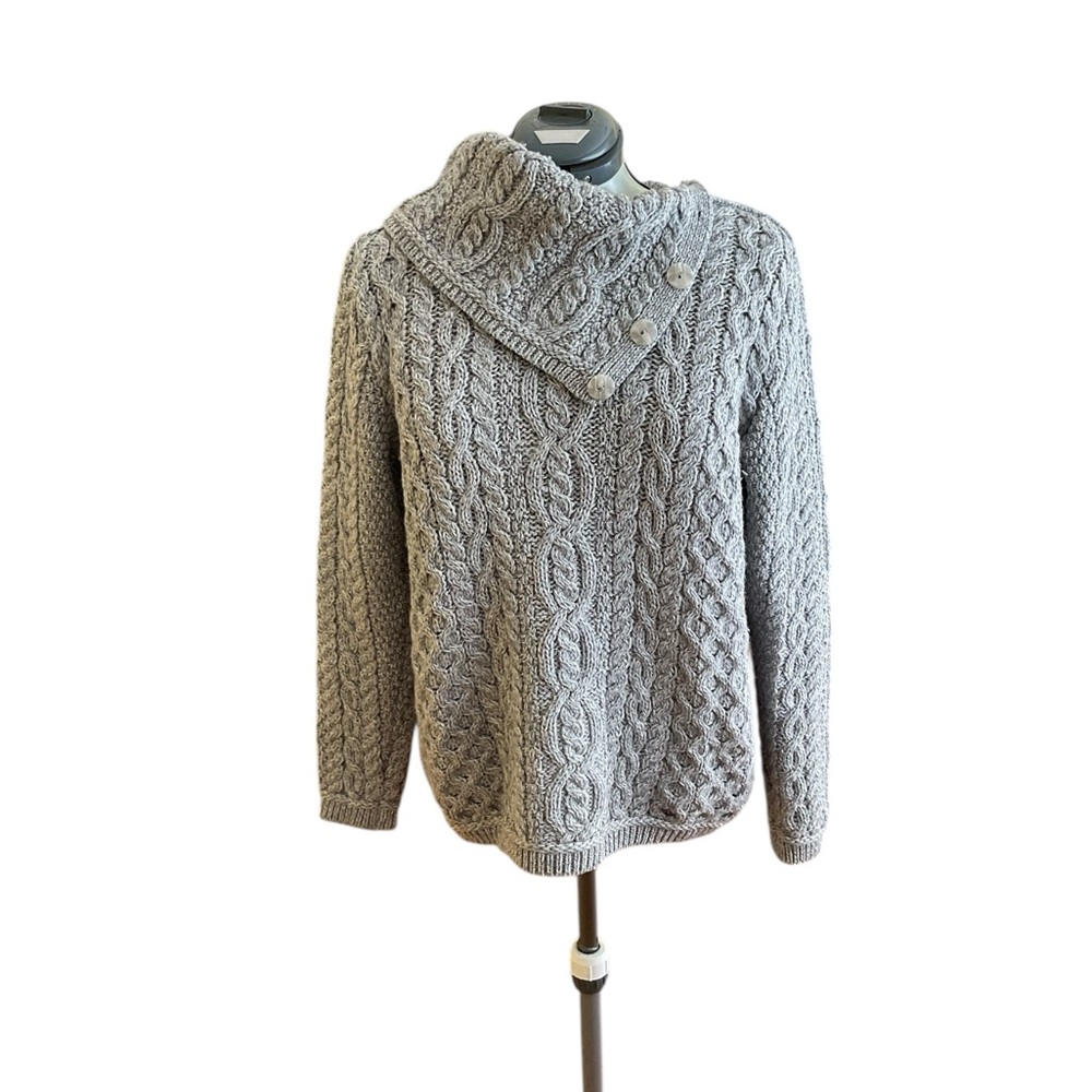 Aran sweater market merino sweater size M - Picture 3 of 10